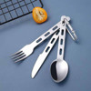 ست قاشق و چنگال و کارد استیل	